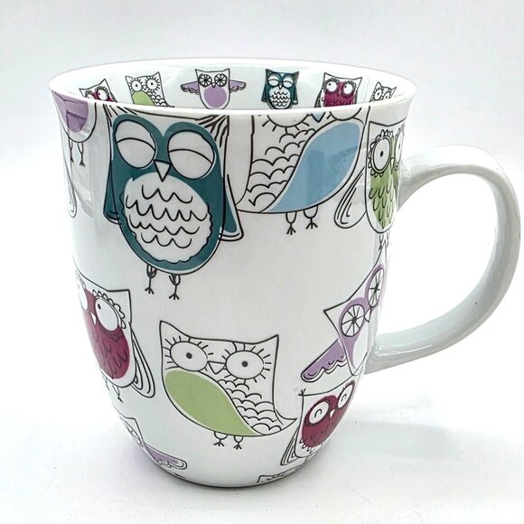 OWLS Creative Tops Ltd Owl Coffee Mug Tea Cup Multicolored Novelty Quirky Bird - Picture 4 of 10